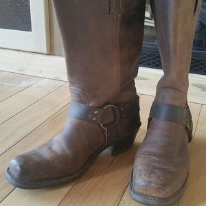 Frye Harness Boots-size 8